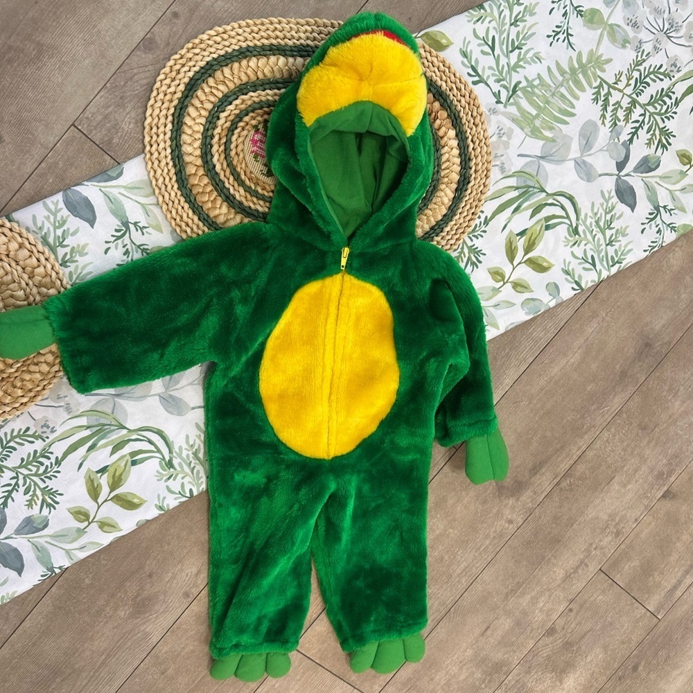 Vintage Frog Toddler Halloween Costume Chrisha Playful Plush Sz 2-4T Head Hood - Picture 5 of 16